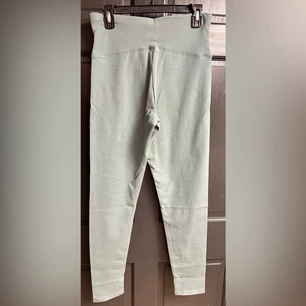 Laila Ali NWT Sculpted Slim Leg High Waist Leggings Green Women’s Size Large - Picture 2 of 11